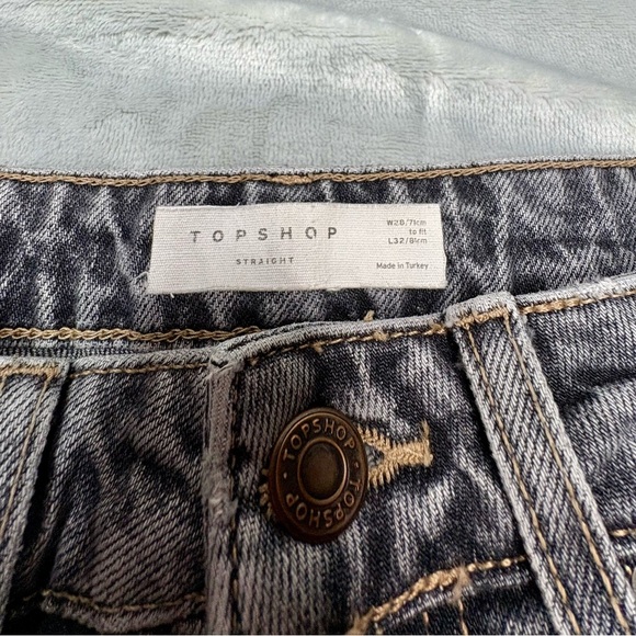 Topshop Straight Jeans | Women’s W28 L32 | Gray Wash - Picture 5 of 8